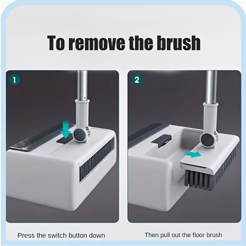 Foldable 3-in-1 Broom and Dustpan Set – Handy Solution for Quick and Efficient Cleaning