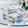 Stylish Bracelet Made of Natural Stones and Crystal Beads - Celine