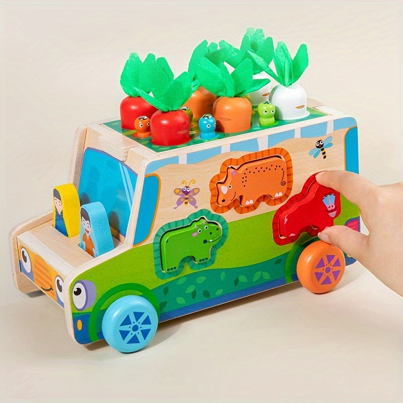Educational Farm Play Vehicle - Animals and Vegetables in Action