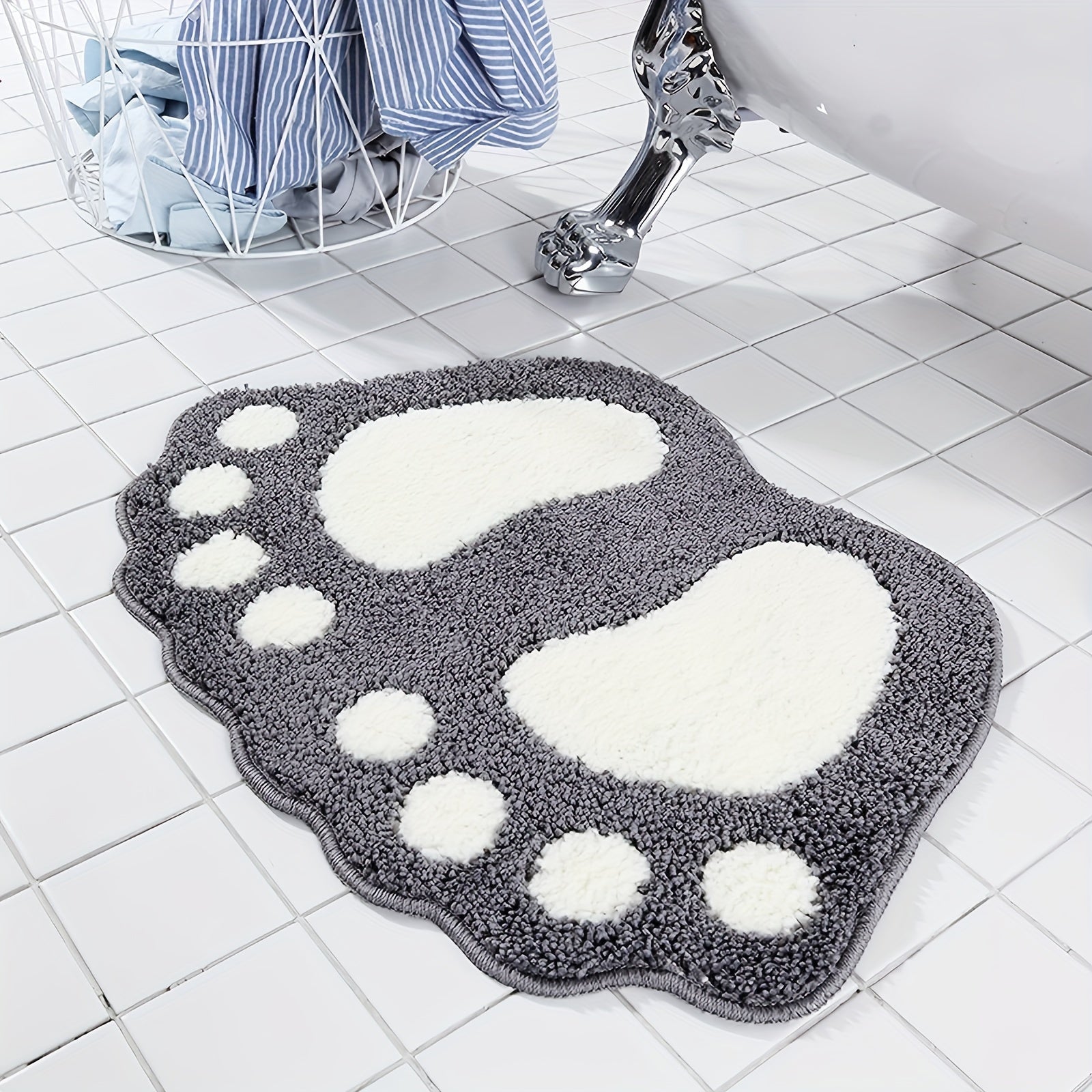 Foot-Shaped Bath Mat - Comfortable and Safe for Your Bathroom