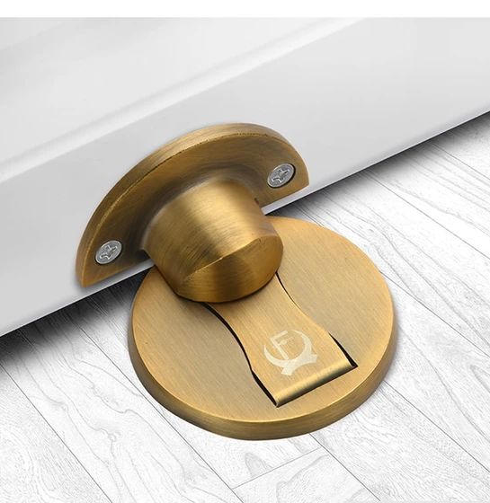 MagnaStop Doorstopper – Stylish Stainless Steel Magnetic Doorstopper, Easy Installation