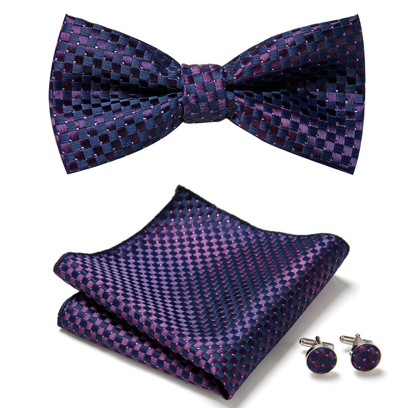 Three-Piece Set with Stylish Bow Ties
