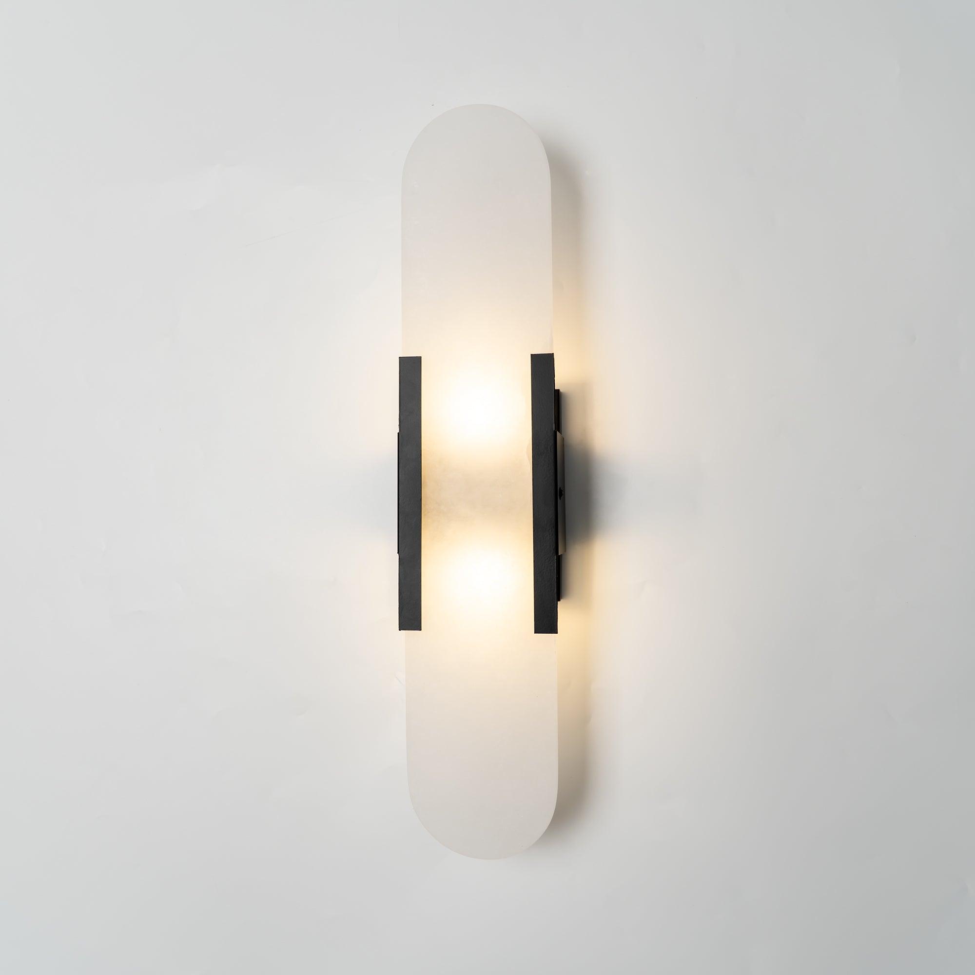 Modern Wall Lamp - Alabaster & Metal