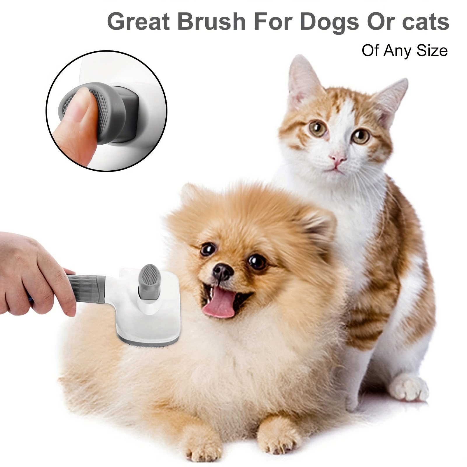 Sleek Glide Pet Grooming Brush – Effortless Fur Removal & Revitalising Massage