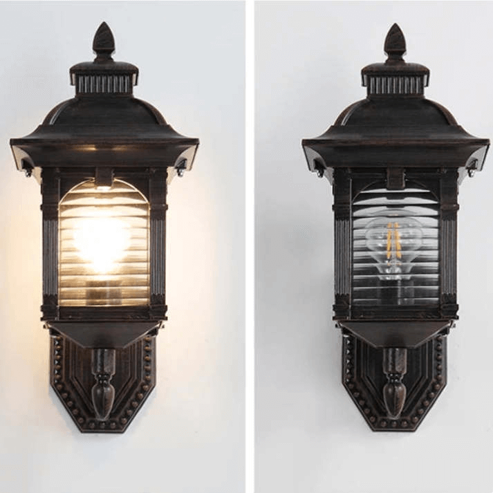 Wall Lamp Outdoor - Antique Glass Design