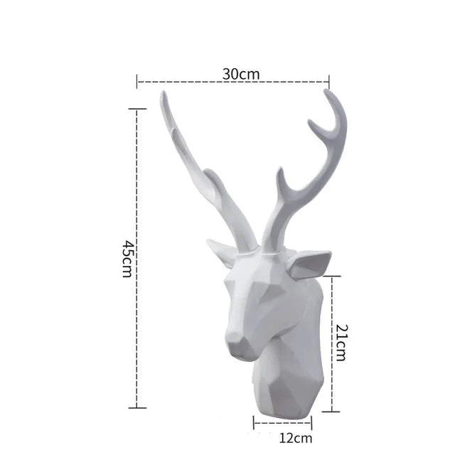 3D Deer Head Sculpture for a Majestic Atmosphere – RegalDeer