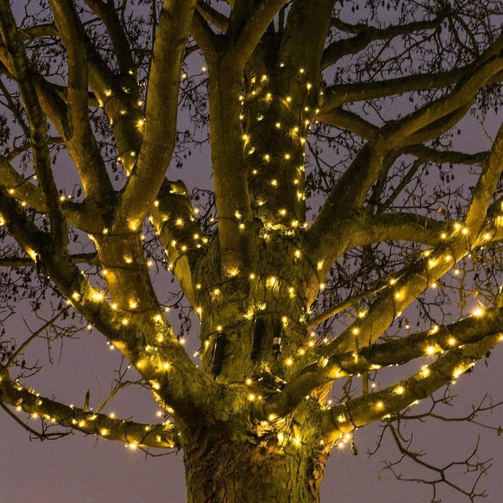 LED Christmas Lights for Outdoor Use - Connectable Extra Energy-Efficient Ambient Lighting for Trees and Gardens