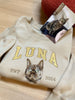 TailorPaws Custom Pet Sweatshirt | Stylish Personalized Keepsake with High-Quality Embroidery