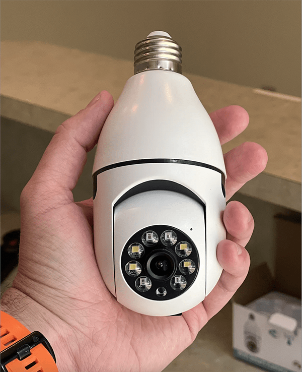VigilPro Lamp Security Camera | Night vision, motion tracking, and smartphone control