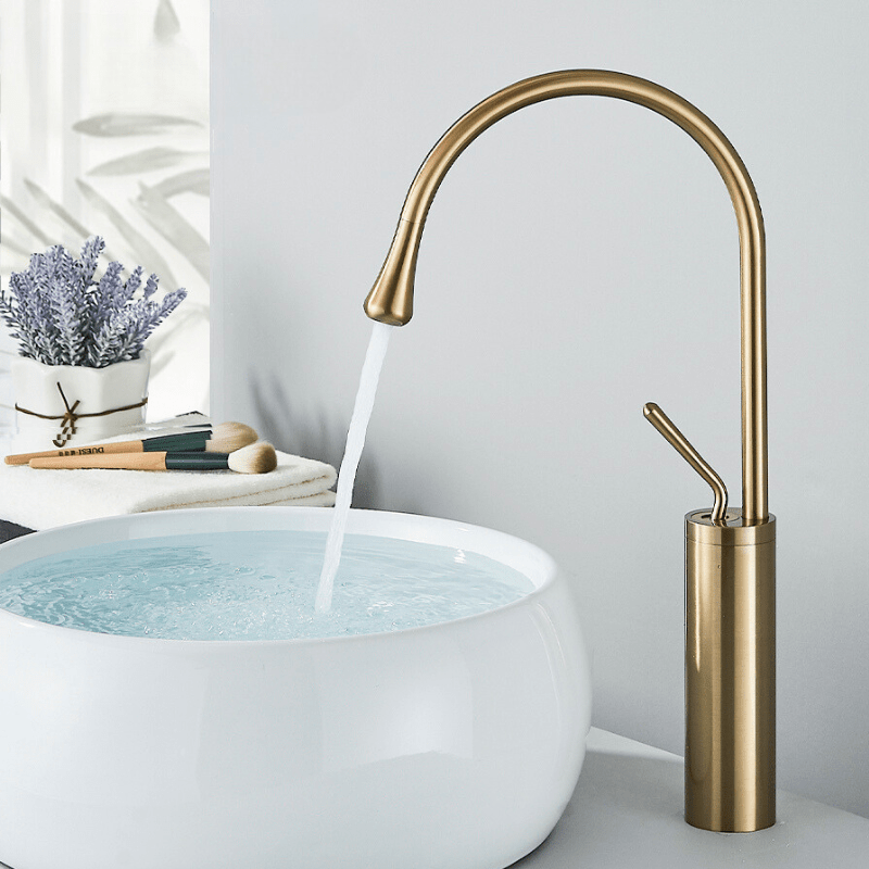 BrassGlow - Warm & Cold Basin Mixer Tap