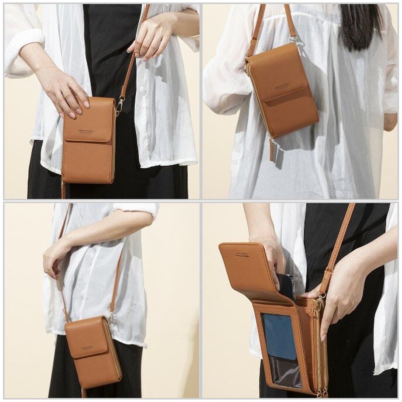 Touchscreen Phone Bag with Wallet Function – Compact Crossbody for Daily Use