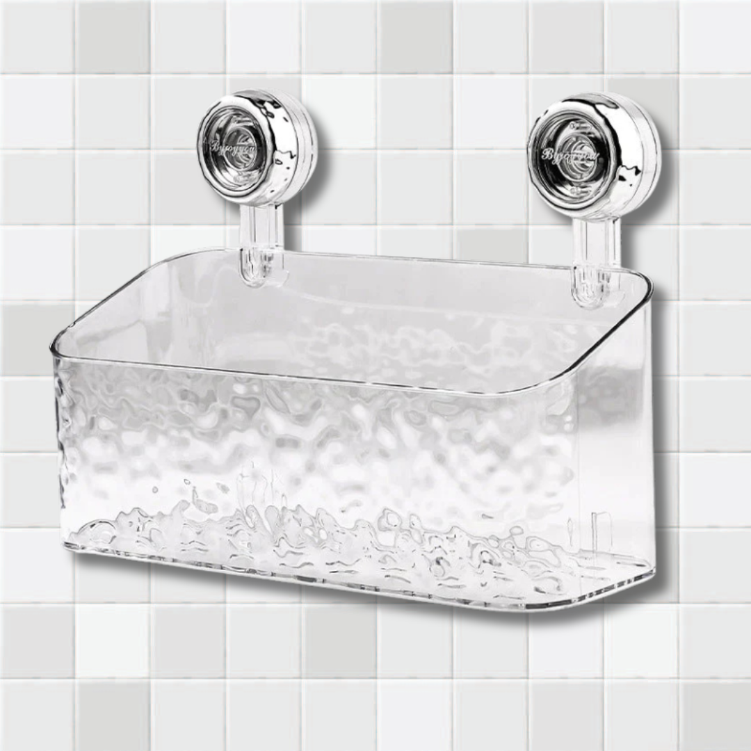 OptiGlide Shower Organizer Shelf | Durable and easy-to-install bathroom rack | Durable and easy-to-install bathroom rack