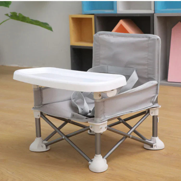 Mini Folding High Chair - Comfortable Feeding and Playing