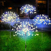 Waterproof Solar Garden Lamp with Firework Effect – SparkGlow