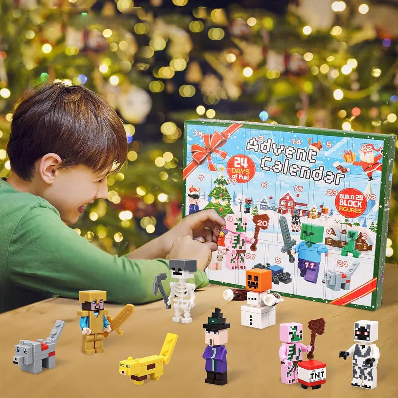 CrystalBuild Elite Advent Calendar | 29 Creative Figures for Kids' Christmas Countdown