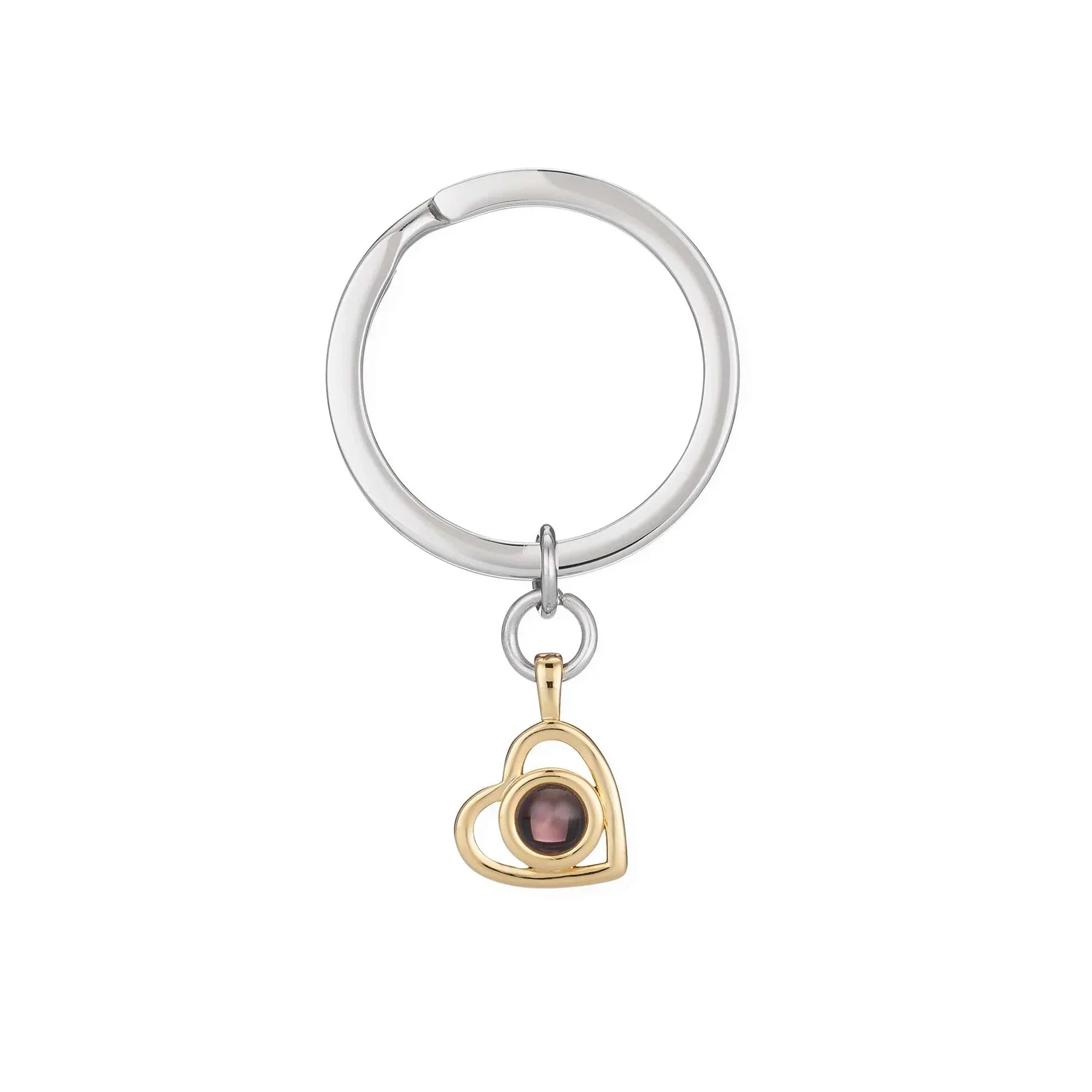 LuxeBond Heart Memory Locket | Durable photo keychain for treasured connections