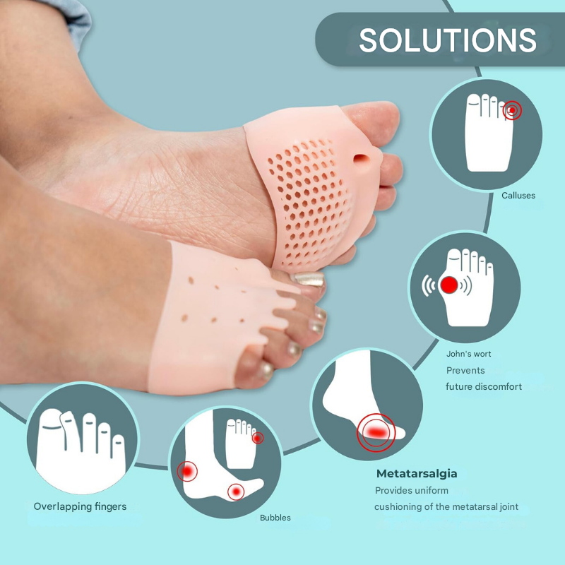 Therapeutic Toe Separators with Cushion Pads – Podiora