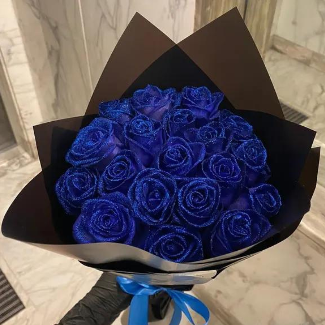 GleamPetal Shimmering Rose Set | Stunning 7cm glitter roses in a 30/50 pcs set, perfect for weddings, birthdays, and elegant floral arrangements.