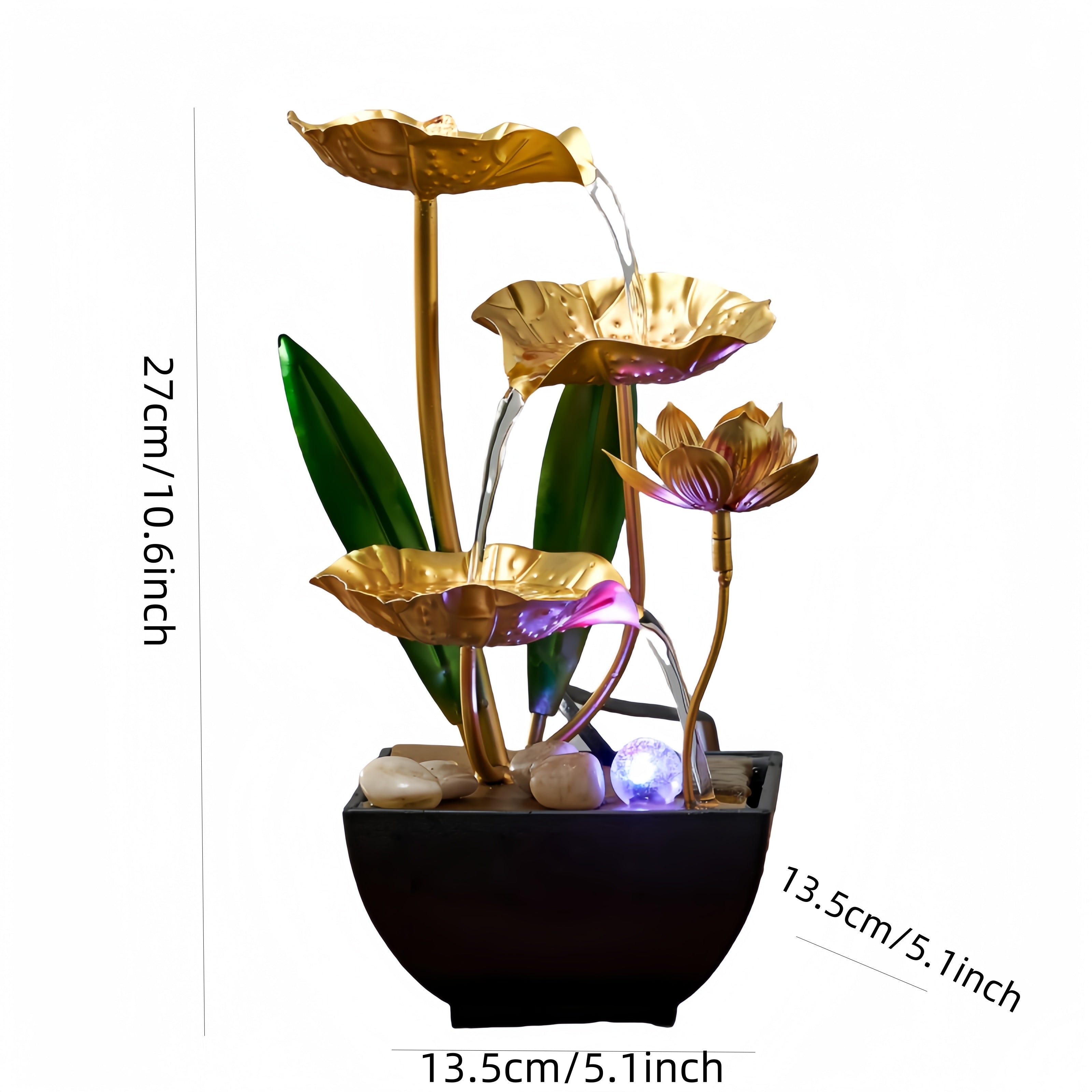 Serene Lotus Indoor Fountain – Calming and Atmospheric