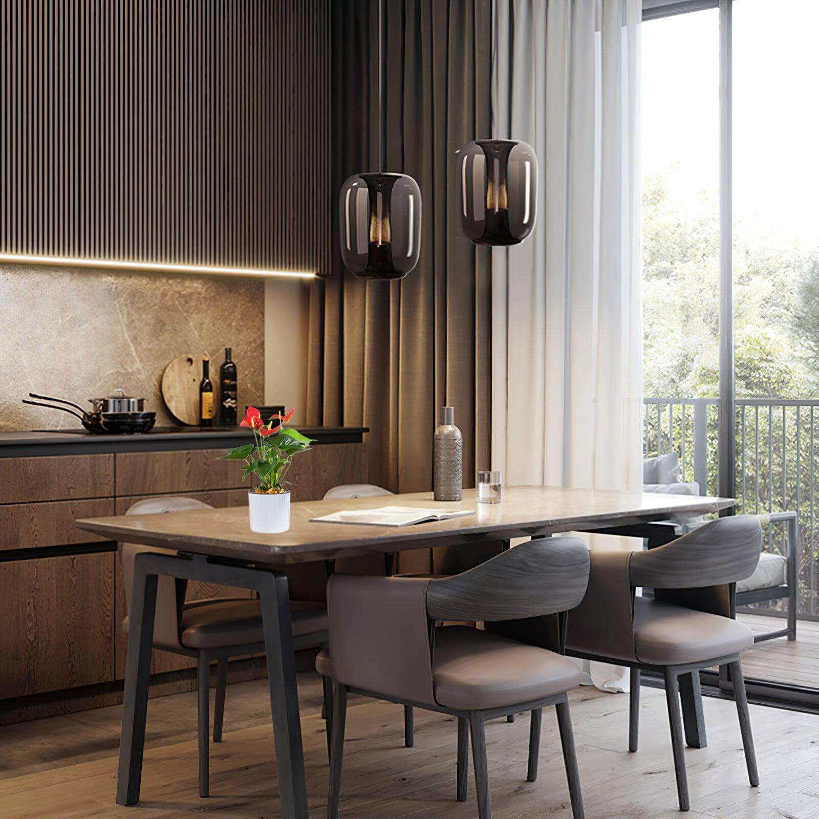 Modern Glass Pendant Lamp - Stylish & Atmospheric