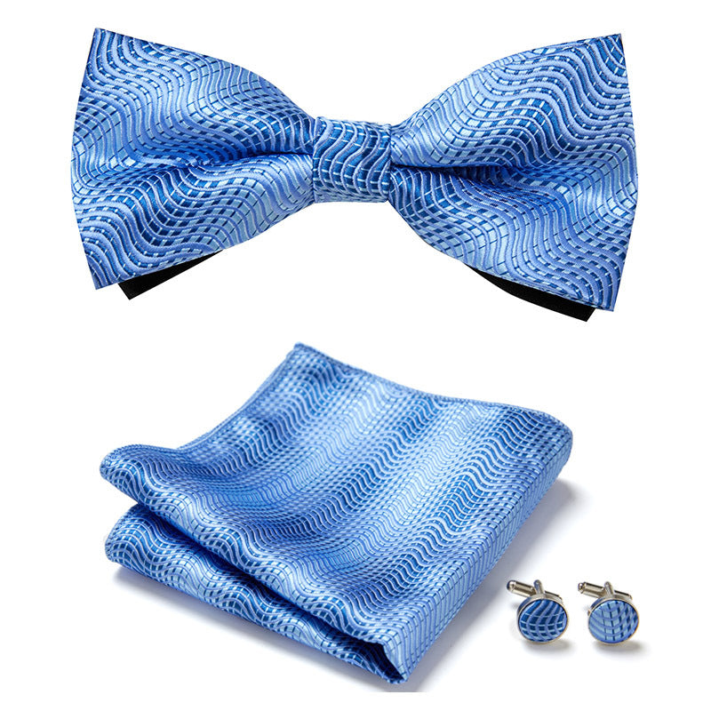 Three-Piece Set with Stylish Bow Ties
