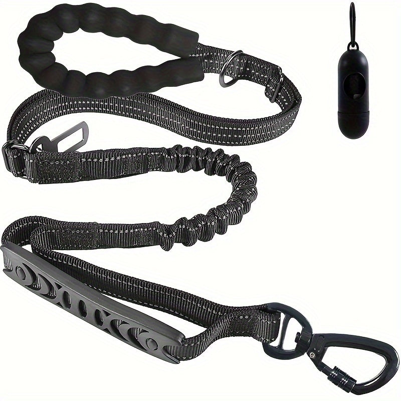 Adjustable Bungee Dog Lead – Shock Absorbing and Reflective for Large Dogs