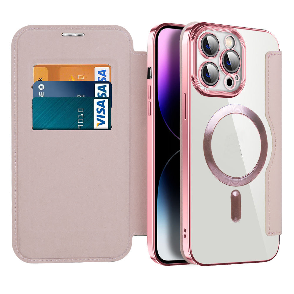 Flip Case with Magnetic Function for Mobile Phone