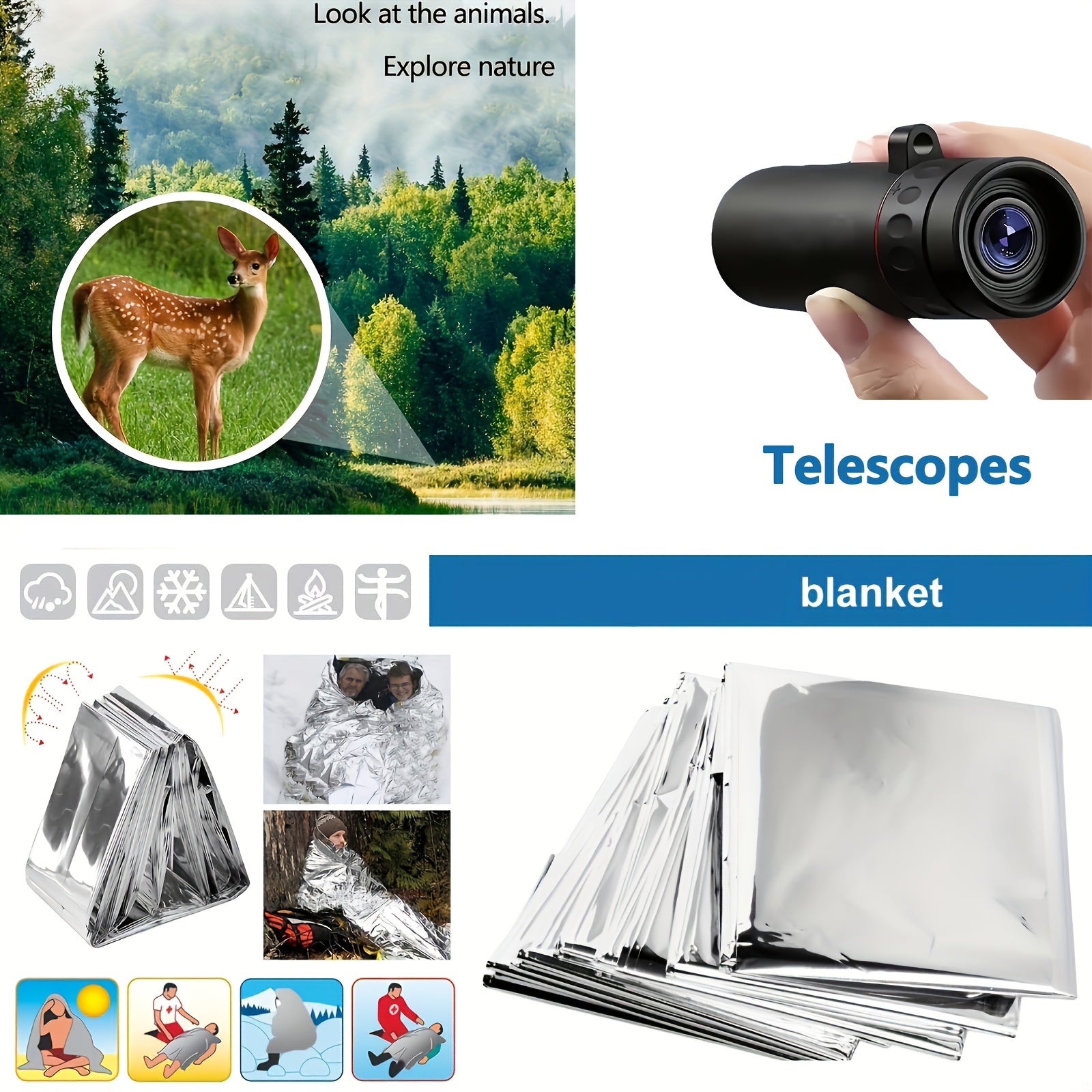 SurviveX Outdoor Survival Kit - Essential Tools for Adventures and Emergencies