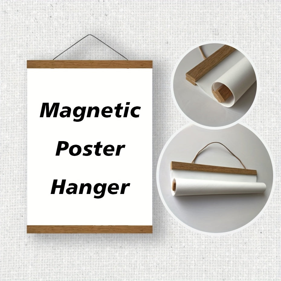 Magnetic Wooden Poster Hanger – Simple and Stylish Wall Decoration