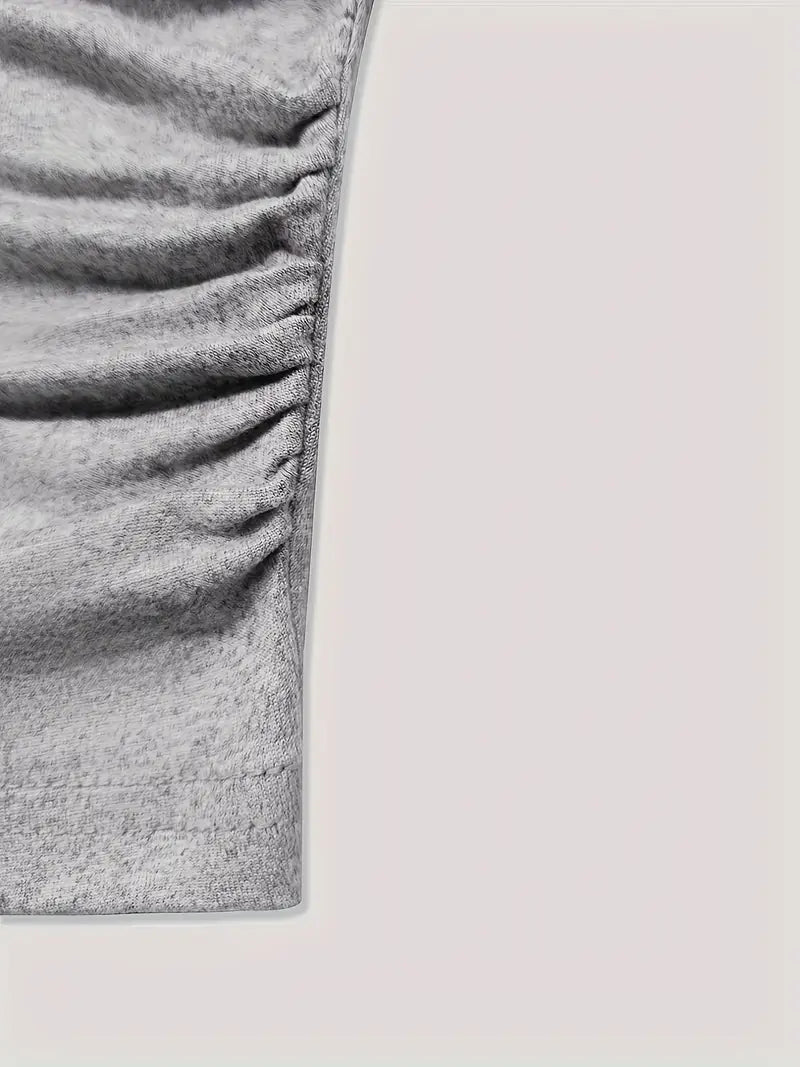 6-Piece Women's Casual Set for Spring/Summer Made from Knitted Fabric with Round Neck, Pocket and Elastic Waist, Polyester Blend