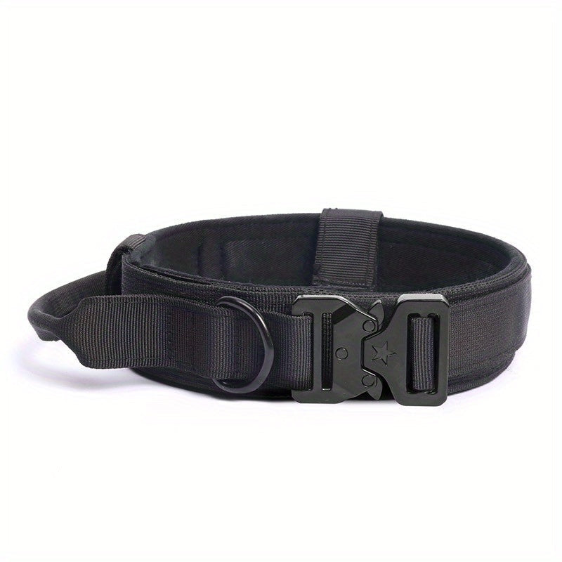 Military Tactical Dog Collar – Adjustable and Durable for Large and Medium Dogs