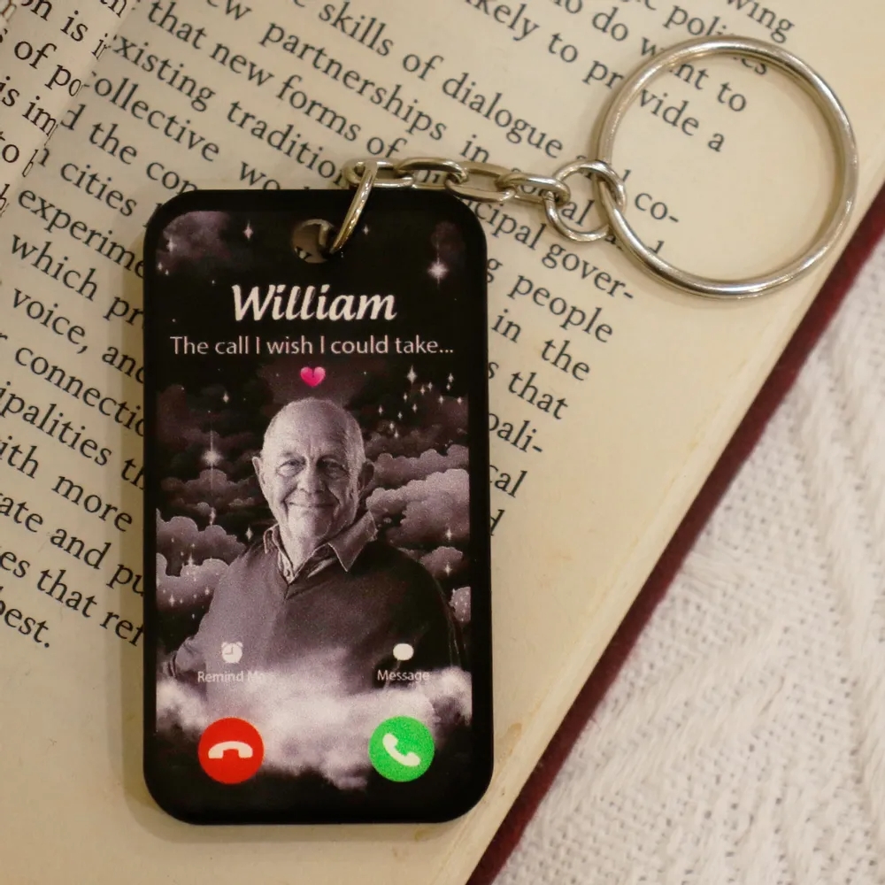 PrestigeKey MemoryKeychain | Double-Sided Personalized Keychain for Lasting Memories