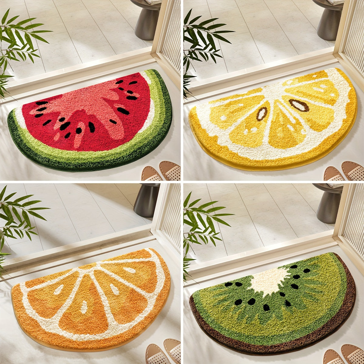 Fruit-Inspired Bathroom Mat – Soft and Absorbent