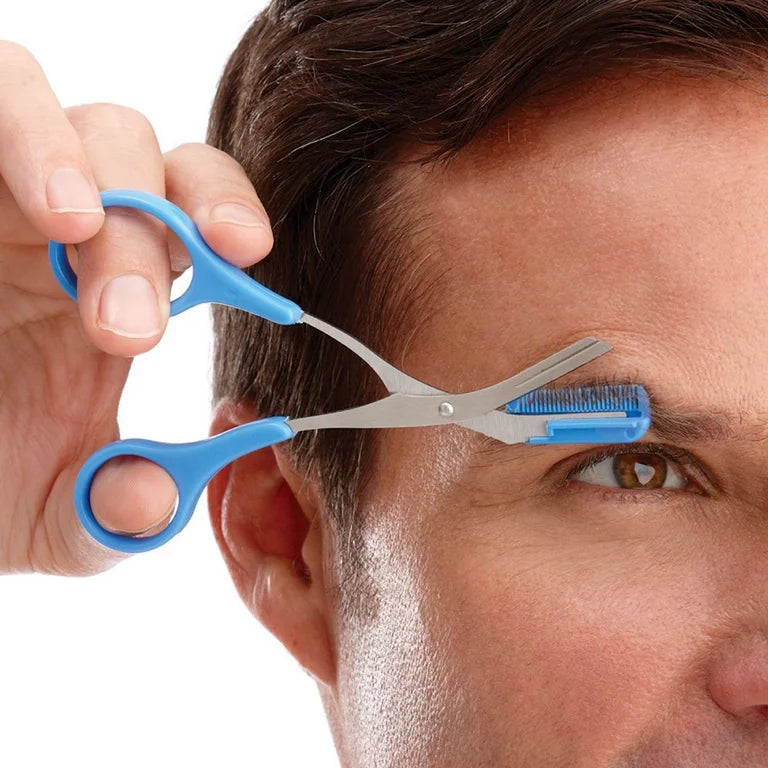Eyebrow Scissors with Comb – TrimLuxe