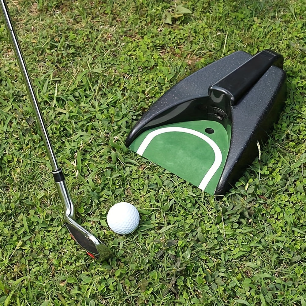 Putting Practice Mat with Automatic Return | Golf Putting Mat | Durable ABS, Improve Your Putt Skills