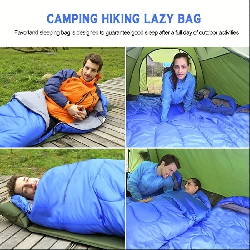 Warm Sleeping Bag with Hood – Perfect for Camping and Winter Adventures