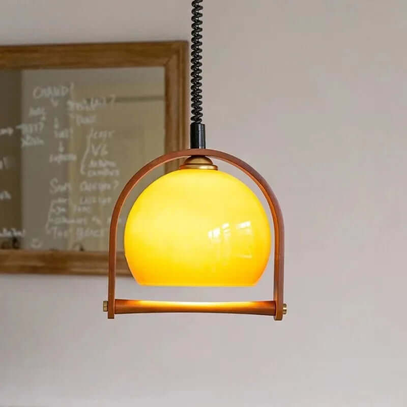 Wooden Pendant Light - Bauhaus Design
