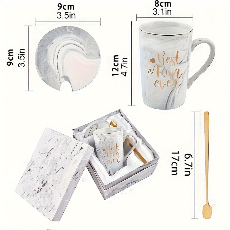 Marble Mug Set with Gold Print – The Perfect Mother’s Day Gift