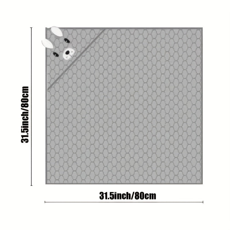 Soft Children's Hooded Towel with Animal Design - Absorbent and Comfortable