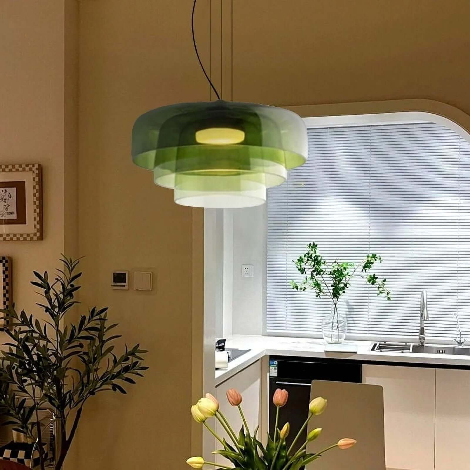 Norwegian Glass Pendant Lamp - Unique Design