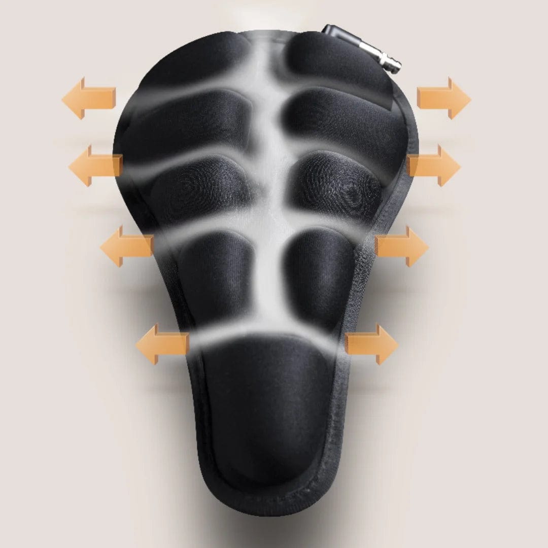 AirSeat | Comfortable Shock-Absorbing Bike Saddle | Perfect Air Circulation | Adjustable Air Pressure | Anti-Slip Silicone Base | Dry and Soft Seating | Ideal for Long Rides | Available in Sizes S and M