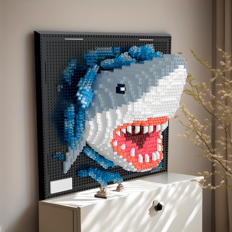 Creative 3D Wall Art Building Blocks – Shark and Eagle Collection