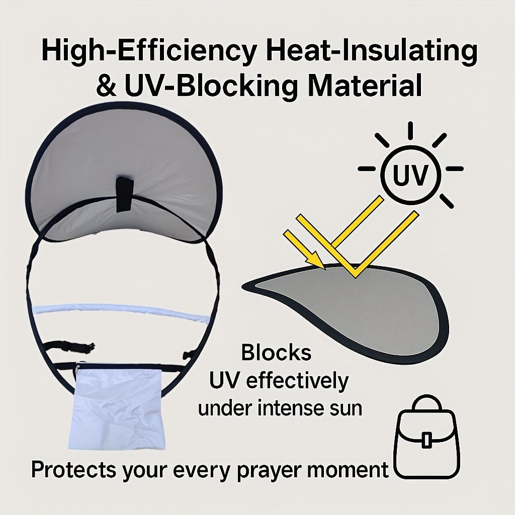 Ergonomic Portable Prayer Mat – UV Protection with Adjustable Straps