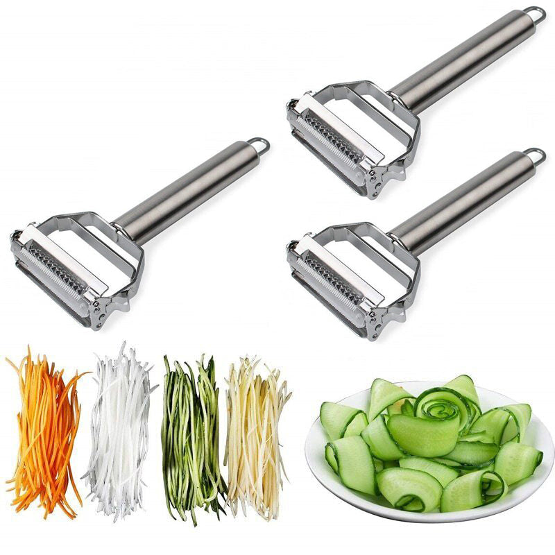 Sandsberg | Ultra-Sharp Stainless Steel Multi-Function Vegetable Peeler & Julienne Cutter