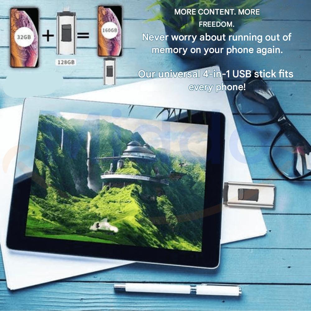 4-in-1 Flash Drive for Every Device - DataFlex
