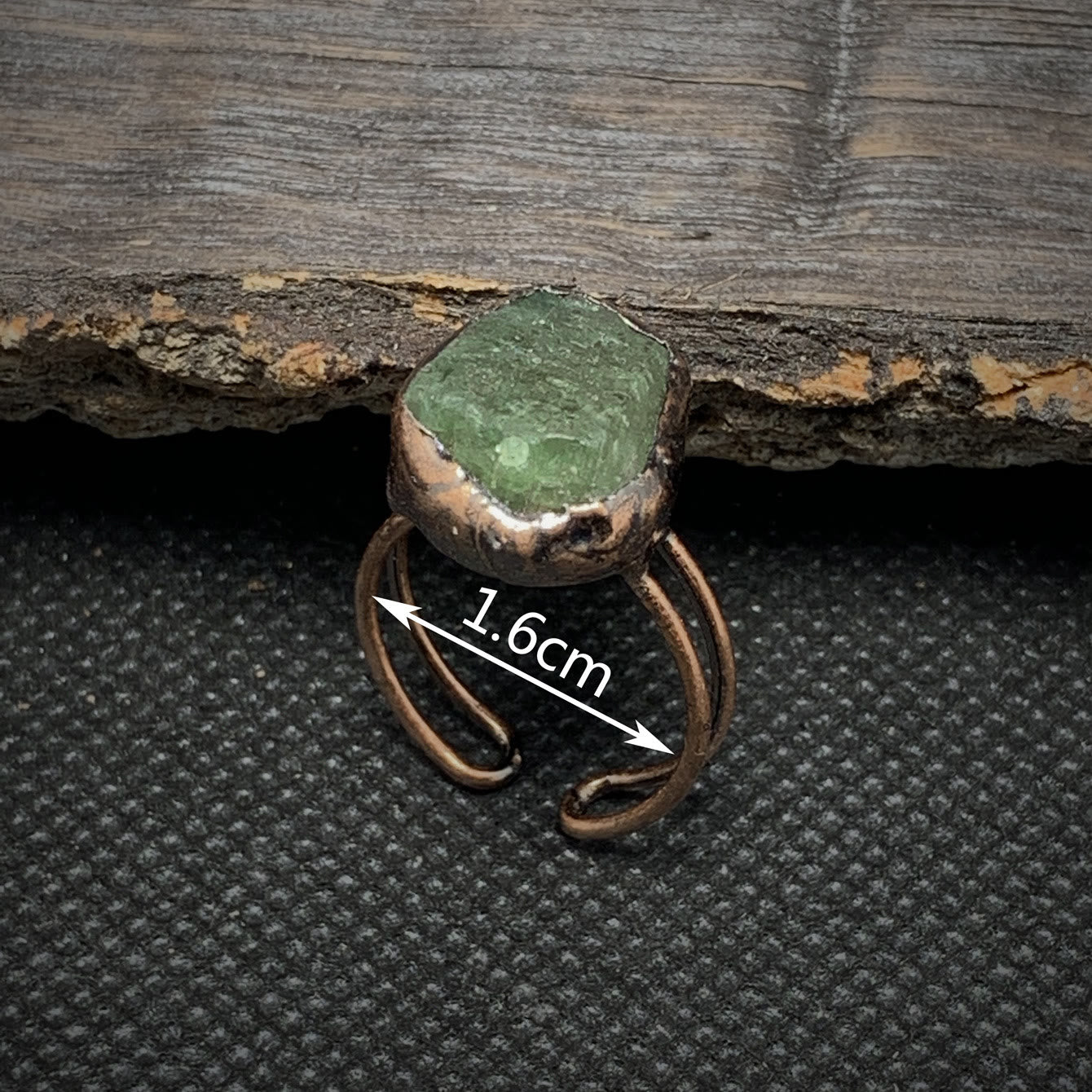 Natural Raw Stone Birth Ring – Selina