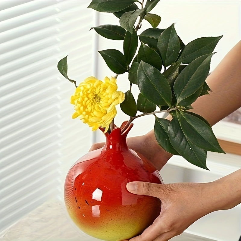 Pomegranate Vase - Handcrafted Elegant Decoration