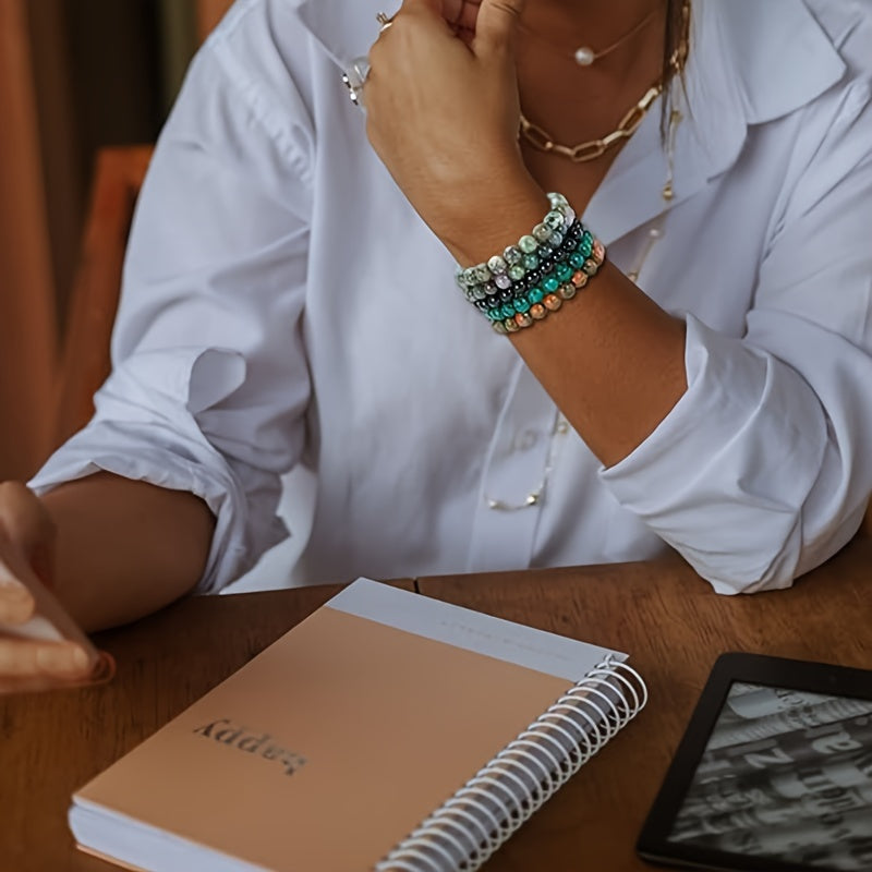 Gemstone Elegance Bracelet Set - For Natural Beauty