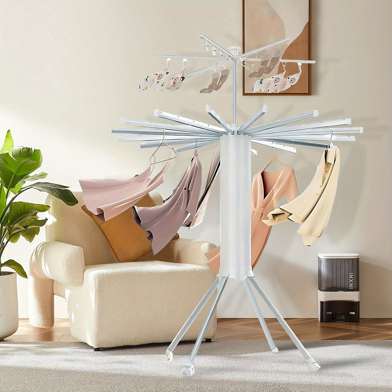 Cylindrical Octopus Drying Rack – Portable and Expandable