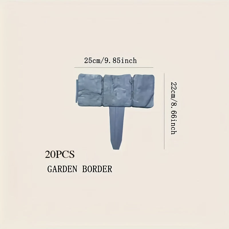 Stone-Look Garden Edge Set – Practical and Decorative